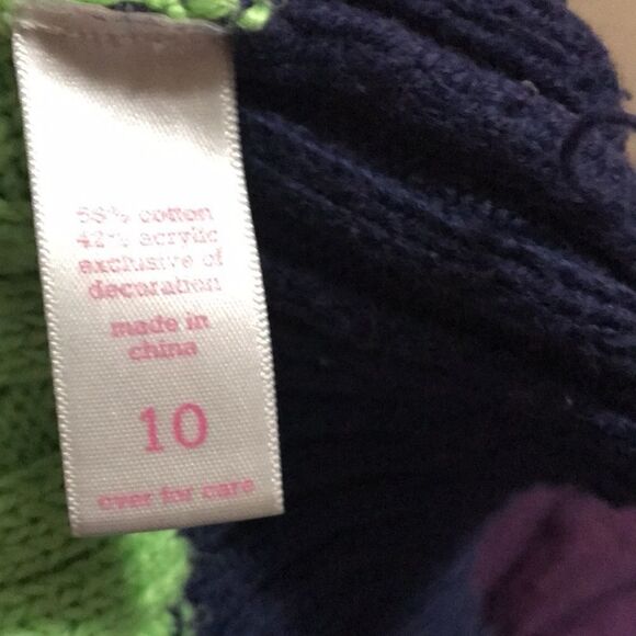 Justice Size 10 Long Sleeve V Neck Pullover Sweater - Picture 8 of 12